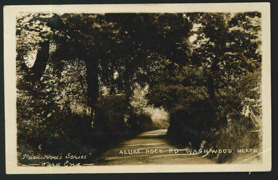 Postcard - Birmingham - Real Photo Alum Rock Road Washwood Heath 1908 - Click Image to Close