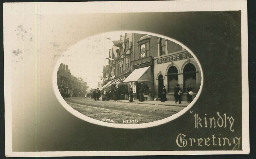 Postcard - Birmingham - Small Heath 1907