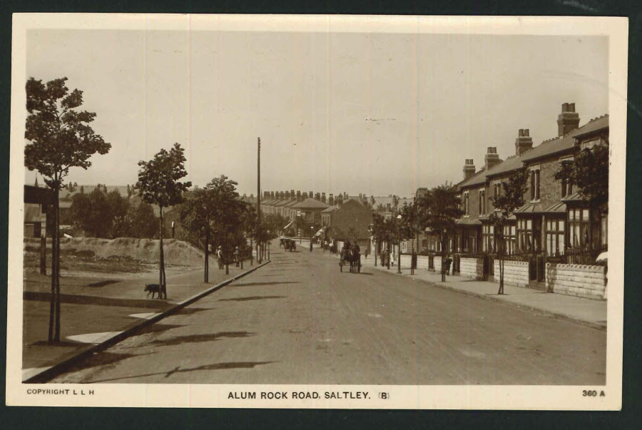 Postcard - Birmingham - Real Photo Alum Rock Road Saltley 1916 - Click Image to Close