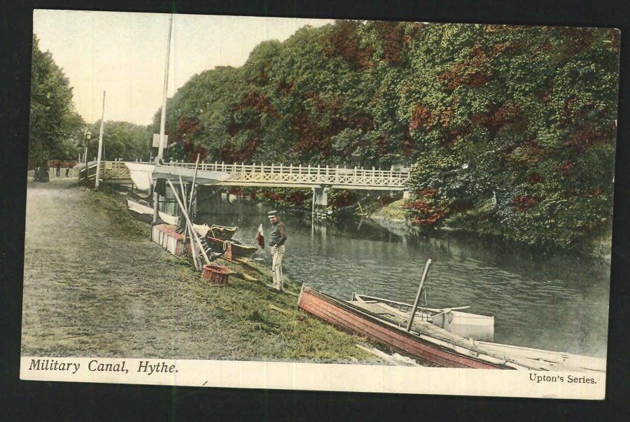 Postcard Kent Military Canal, Hythe - Click Image to Close