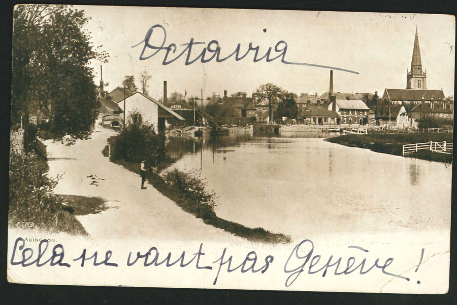 Postcard Surrey Abingdon 1901