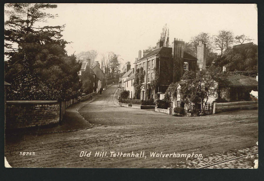 Postcard Staffordshire Old Hill Tettenhall, Wolverhampton Real Photo