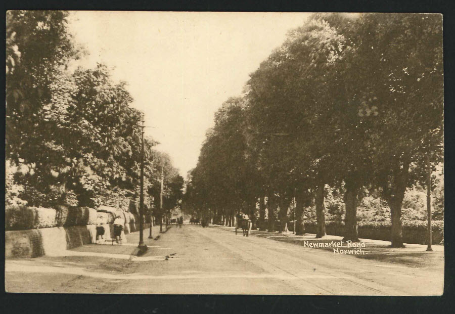 Postcard Norfolk Newmarket Road, Norwich - Click Image to Close