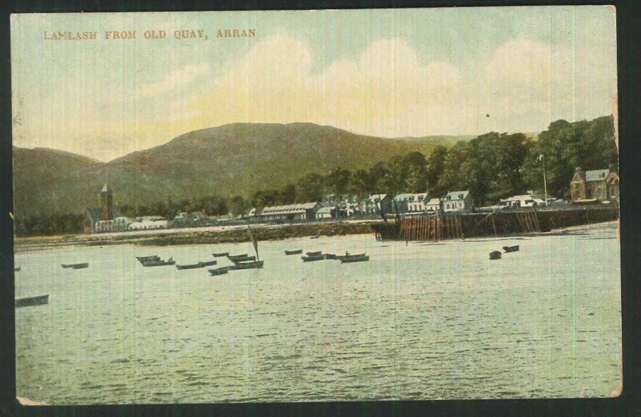Postcard Scotland - Lamlash from Old Quay, Arran 1905