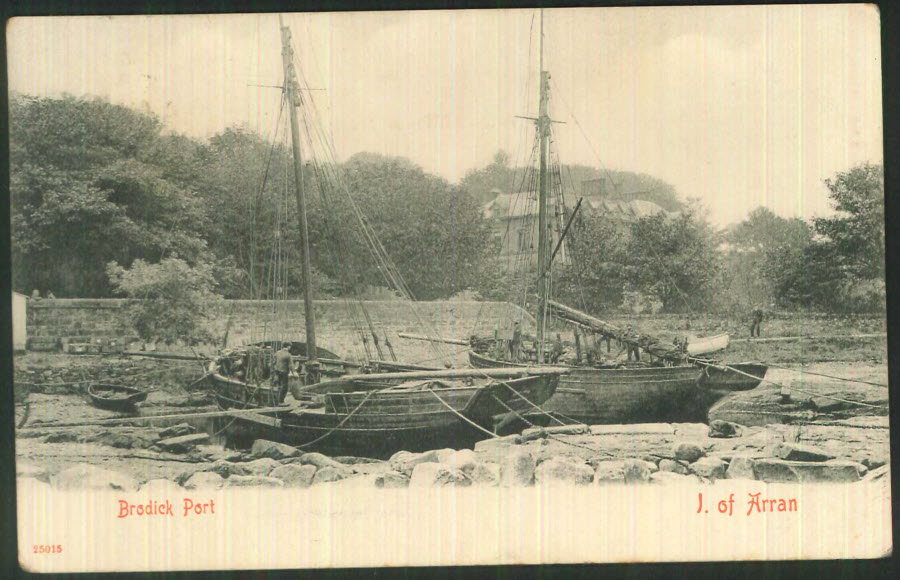 Postcard Scotland - Brodick Port, Isle of Arran 1905 - Click Image to Close