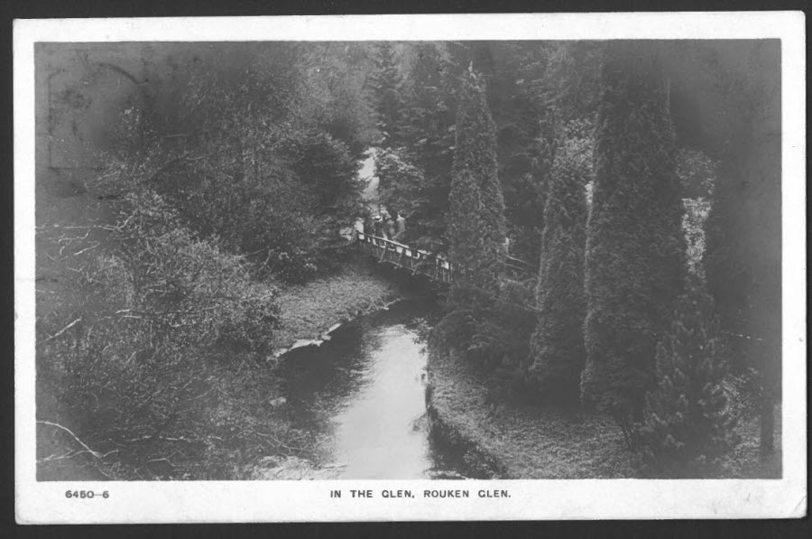 Postcard Scotland - Rouken Glen 1913