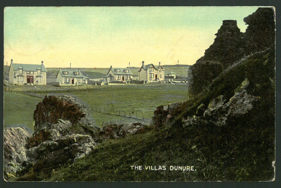 Postcard Scotland - The Villas Dunure,Ayr 1915