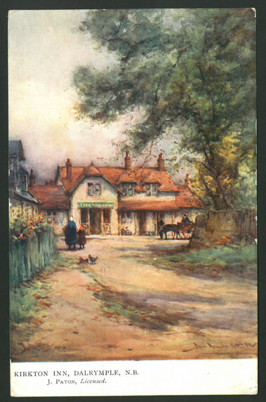 Postcard Scotland - Kirton Inn, Dalrymple,Ayrshire 1911