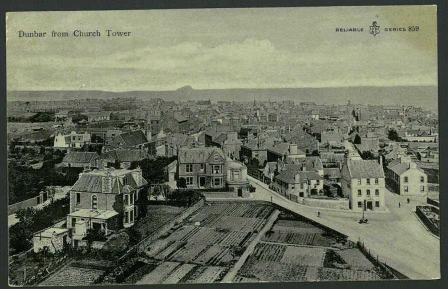 Postcard Scotland - Dunbar from Church Tower