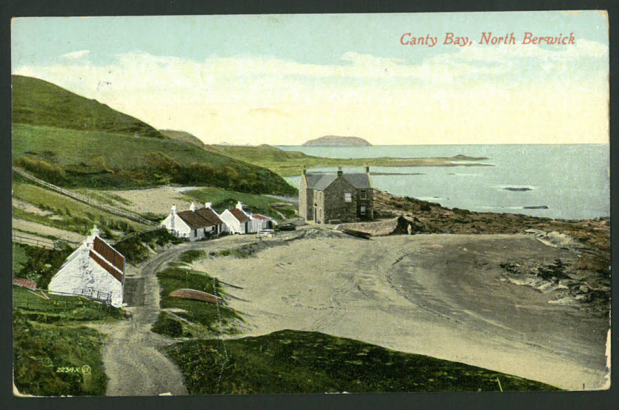 Postcard Scotland - Canty Bay, North Berwick 1912