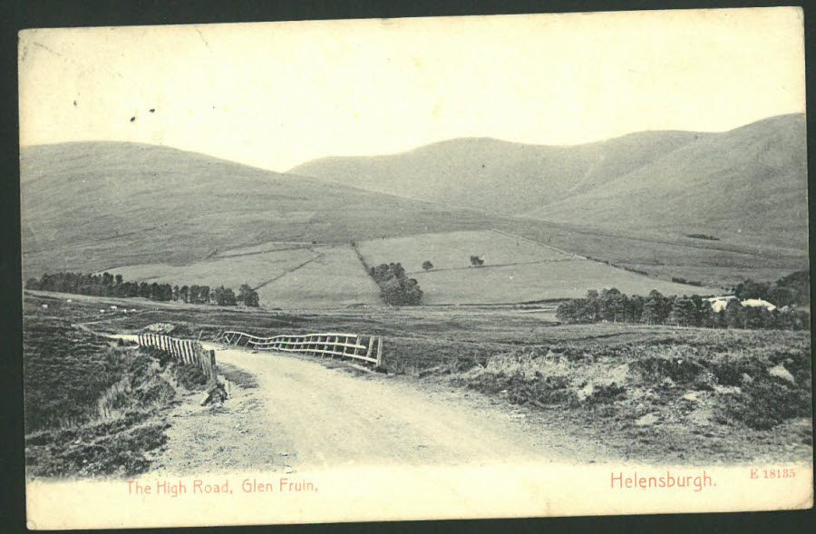 Postcard Scotland - High Road, Glen Fruin Helensburgh 1905