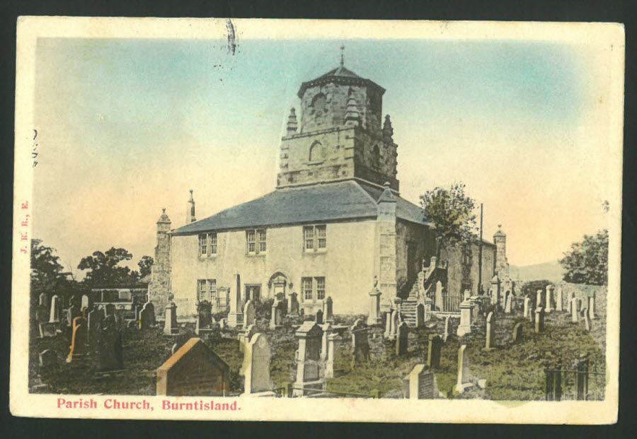 Postcard Scotland - Parish Church, Burntisland, Fife 1904 - Click Image to Close
