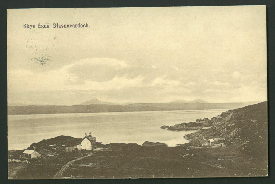 Postcard Scotland - Skye from Glasacardoch 1914