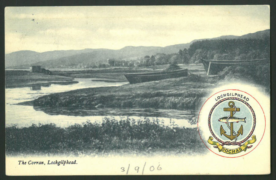 Postcard Scotland - The Corran, Lochgilphead, West Lothian 1906 - Click Image to Close