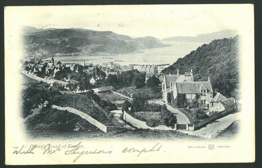 Postcard Scotland - Sound of Kerrera, Oban 1903