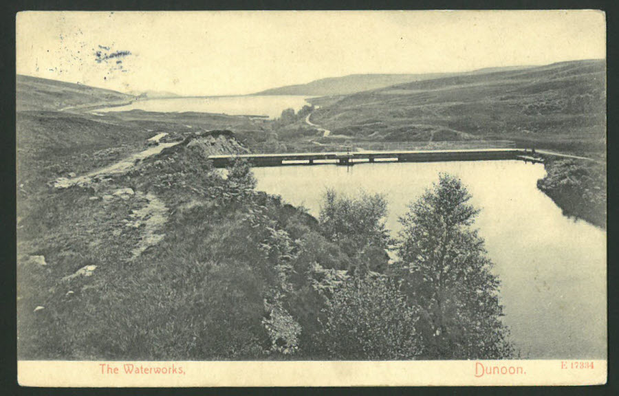 Postcard Scotland - The Waterworks, Dunoon 1913