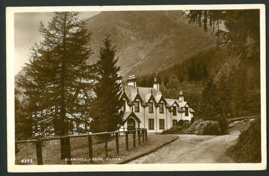 Postcard Scotland - Glendoll Lodge, Clova