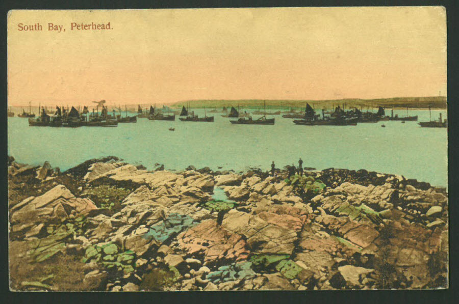 Postcard Scotland - South Bay, Peterhead, Aberdeenshire 1911