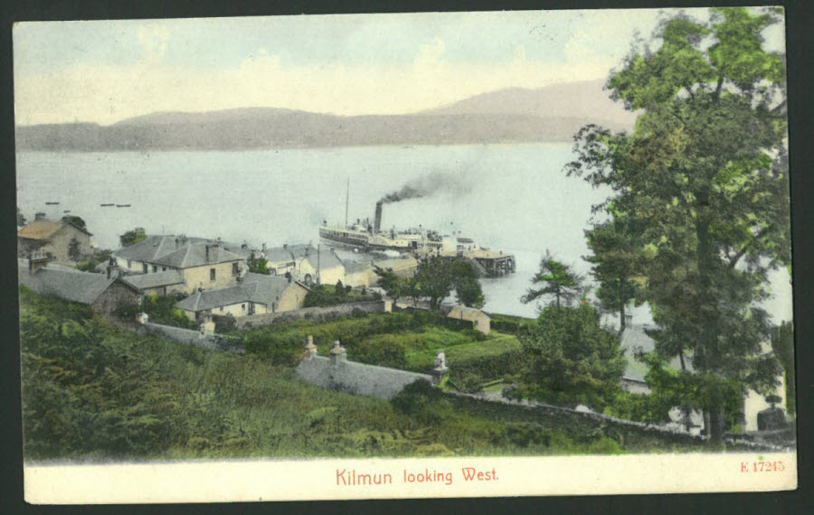 Postcard Scotland - Kilmun looking West, Argyll 1907