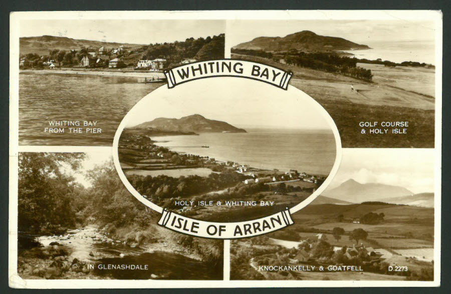 Postcard Scotland - Multi Views Whiting Bay, Isle of Arran