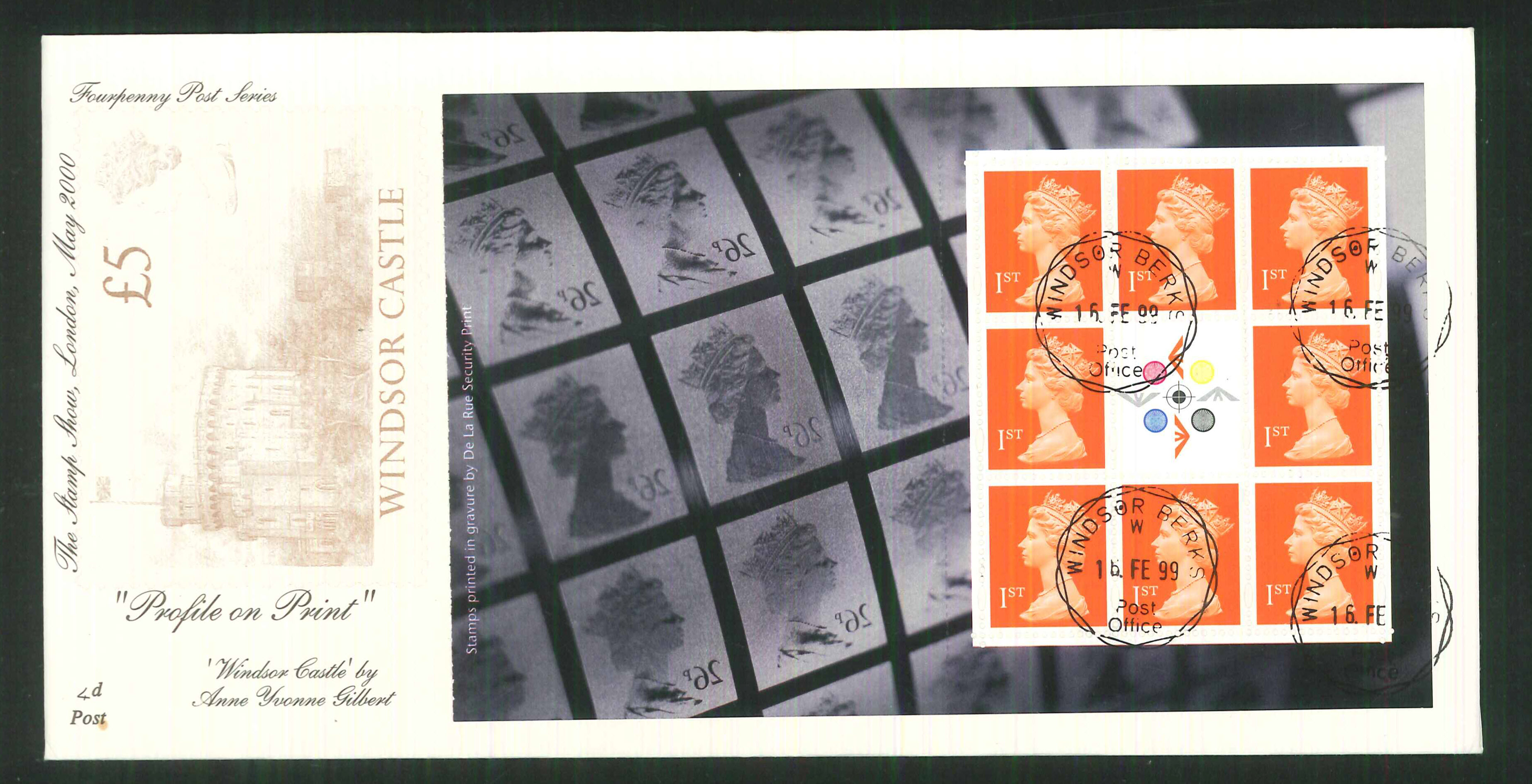 1999 Profile on Print First Day Covers- Set of 5, Windsor CDS - Click Image to Close