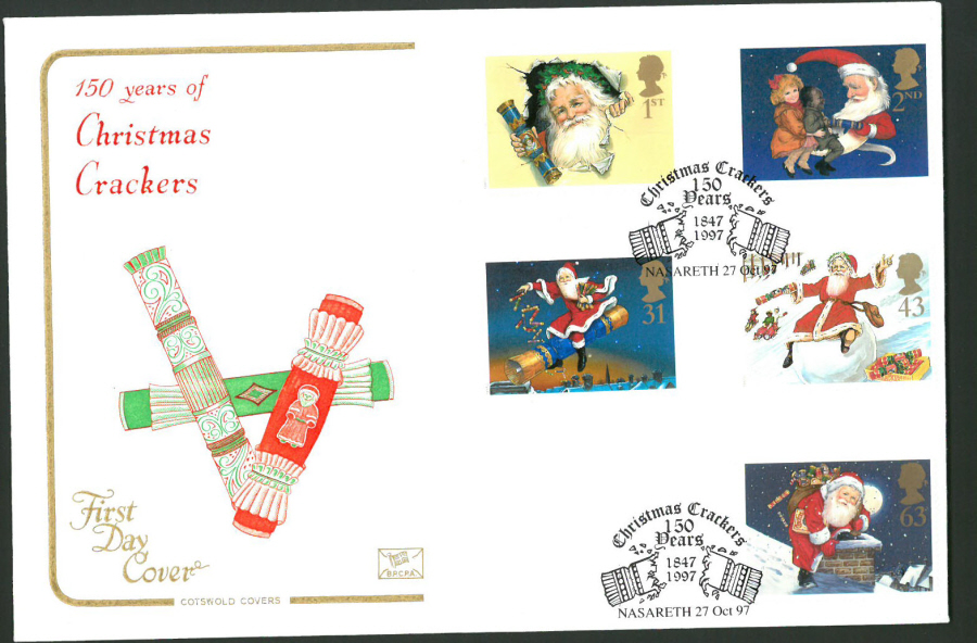 1997 Cotswold First Day Cover -Christmas - Nasareth Postmark - - Click Image to Close