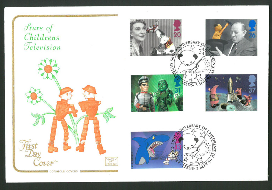 1996 Cotswold First Day Cover - Childrens T V - Guiseley Postmark - - Click Image to Close