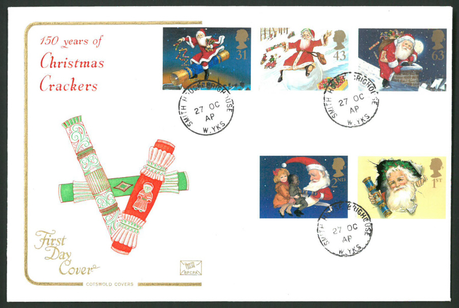 1997 Cotswold First Day Cover -Christmas -Smith House Brighthouse C D S Postmark -