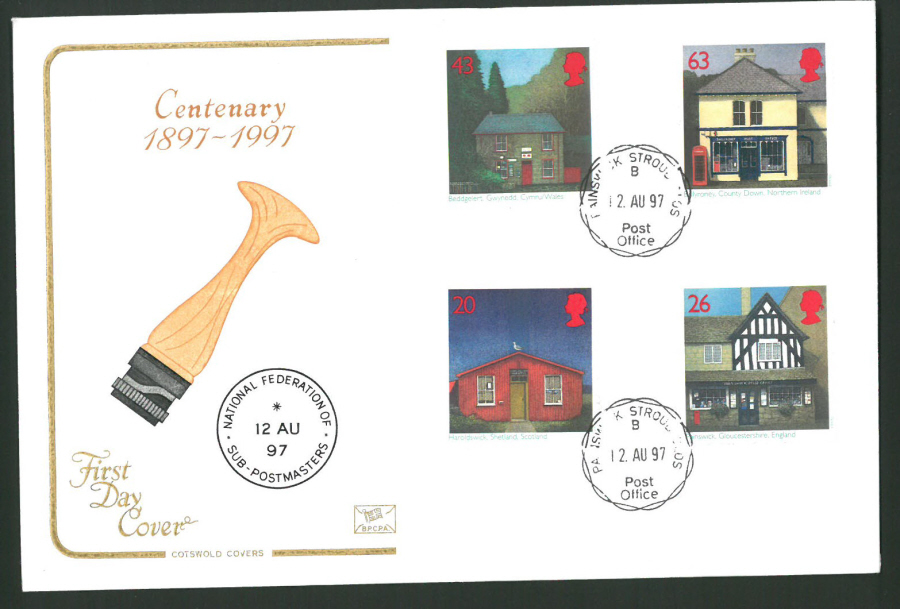 1997 Cotswold First Day Cover -Sub Post Office - Painswick C D S Postmark -