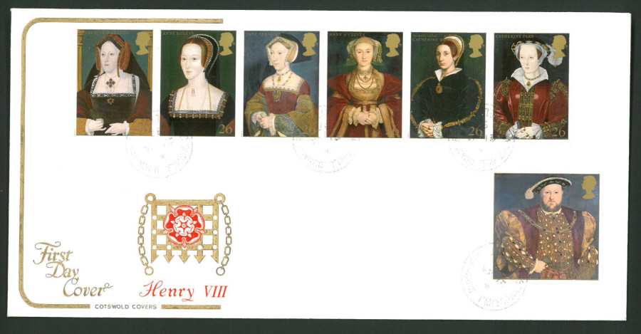 1997 Cotswold First Day Cover -Tudors Henry Vlll - Seymour Hill C D S Postmark - - Click Image to Close