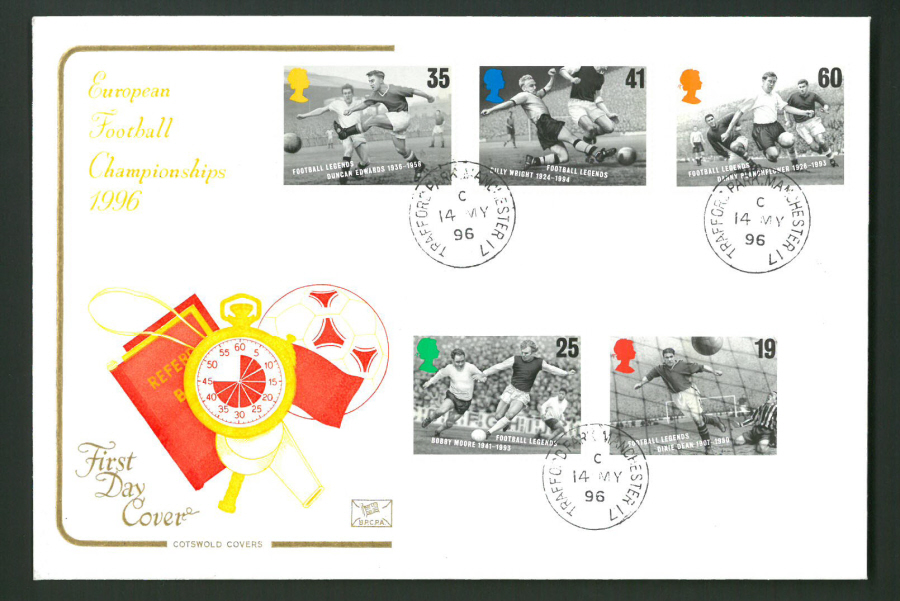 1996 Cotswold First Day Cover -Trafford Park Manchester C D S Postmark - - Click Image to Close