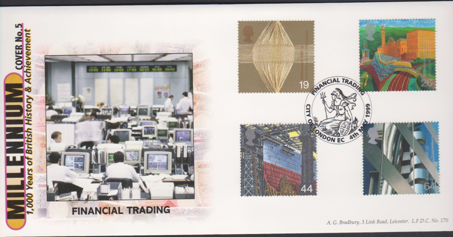 1999 Workers Tale Bradbury First Day Cover - City of London Postmark - Click Image to Close