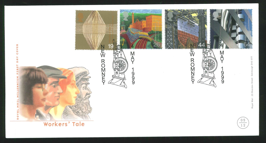 1999 Workers' Tale First Day Cover - New Romney Postmark - Click Image to Close