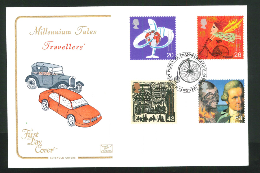 1999 Millennium Tales Travellers' First Day Cover - Meridan, Coventry Postmark