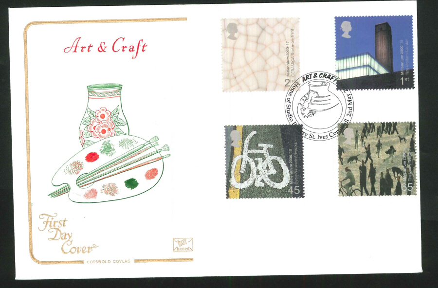 2000 Art & Craft First Day Cover - St.Ives Postmark