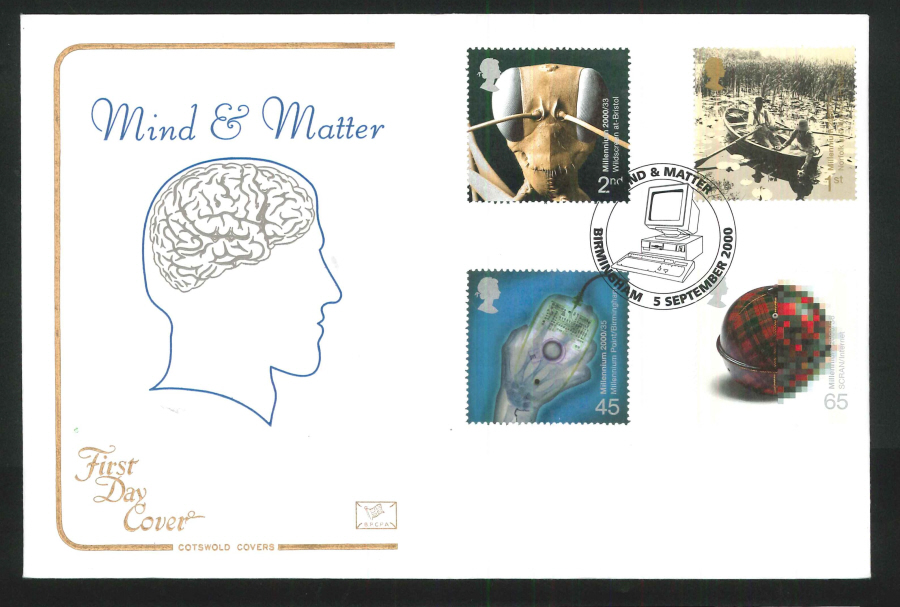 2000 Mind & Matter First Day Cover - Birmingham (Computer) Postmark - Click Image to Close