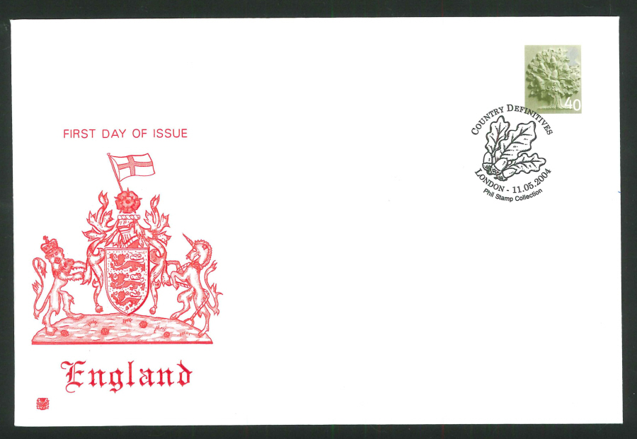 2004 Country Definitives Set of 4 First Day Covers - Belfast, Cardiff, Edinburgh & London Postmarks - Click Image to Close