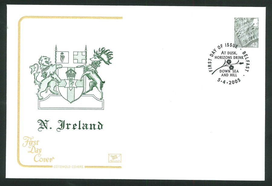 2005 Country Definitives Set of 4 First Day Covers - Belfast, Cardiff, Edinburgh & London Postmarks