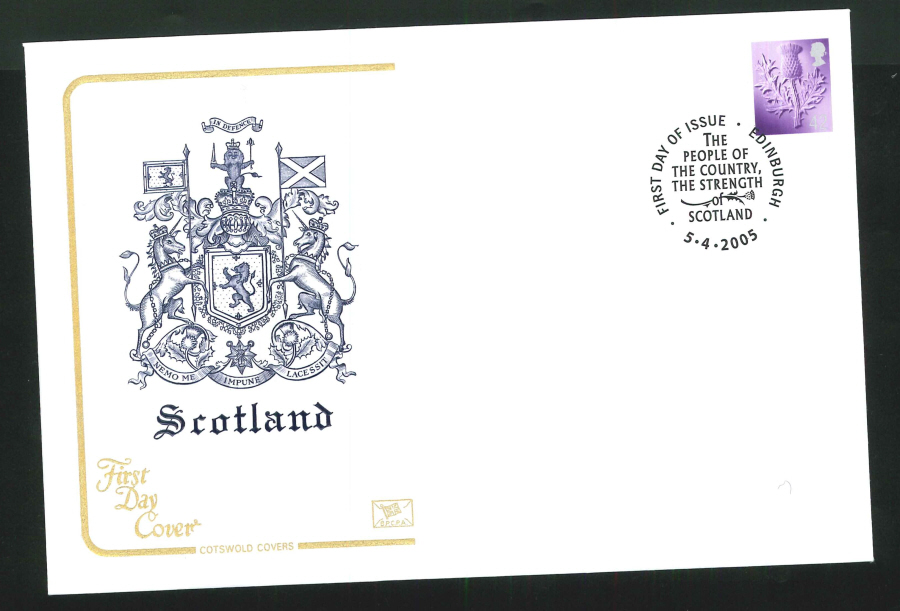 2005 Country Definitives Set of 4 First Day Covers - Belfast, Cardiff, Edinburgh & London Postmarks