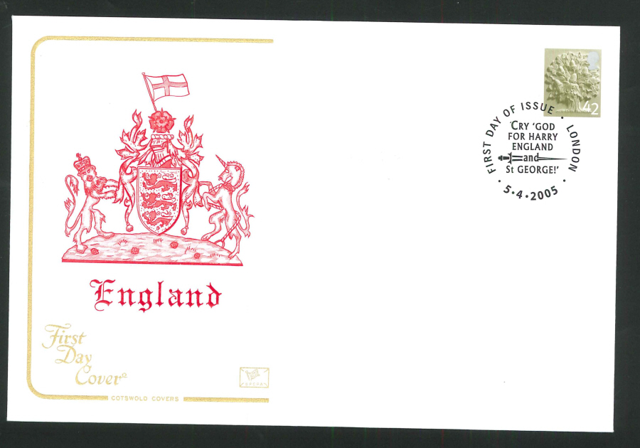 2005 Country Definitives Set of 4 First Day Covers - Belfast, Cardiff, Edinburgh & London Postmarks