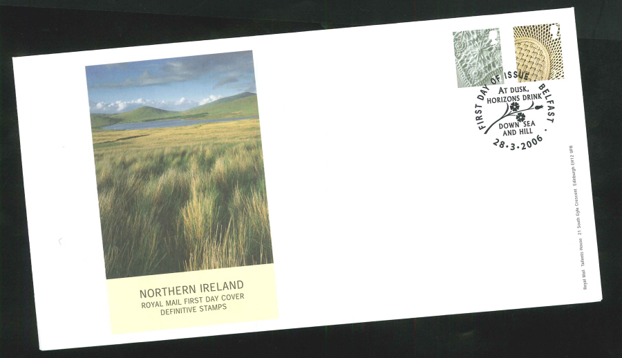 2006 Country Definitives Set of 4 First Day Covers - Belfast, Cardiff, Edinburgh & London Postmarks