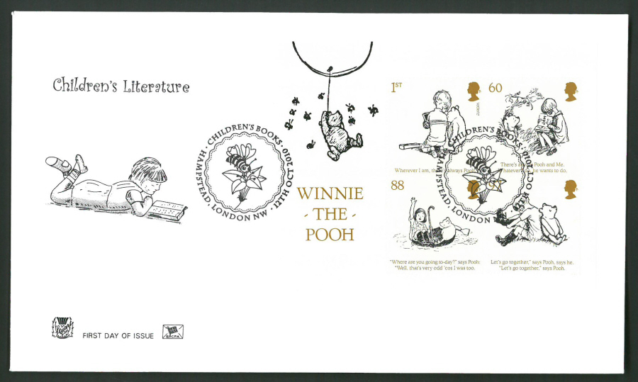 2010 Stuart F D C Children's Literature- Children's Books Hampstead Postmark - Click Image to Close