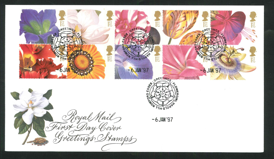 1997 Greetings FDC Harold Hill Handstamp