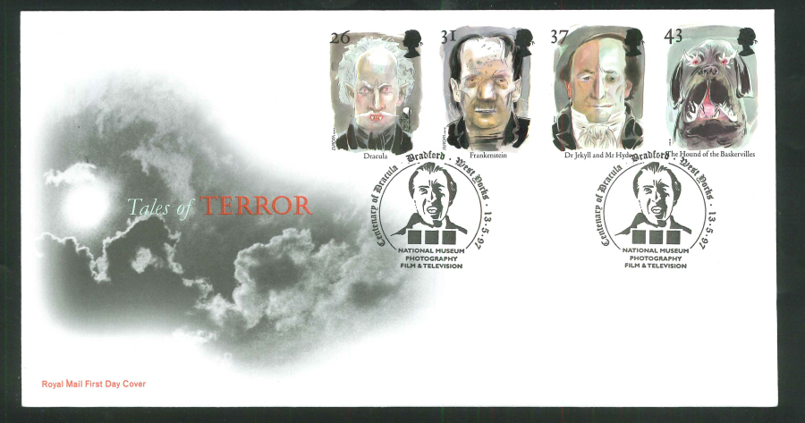 1997 Horror FDC Film Museum Bradford Handstamp