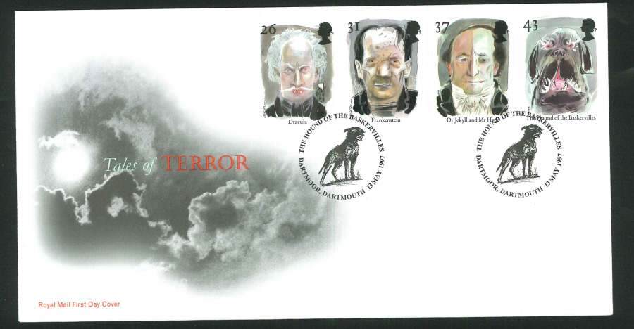 1997 Horror FDC Baskervilles Dartmoor Handstamp