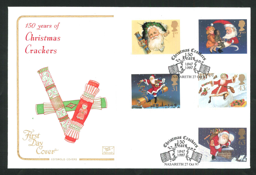 1997 Christmas FDC Nasareth Handstamp