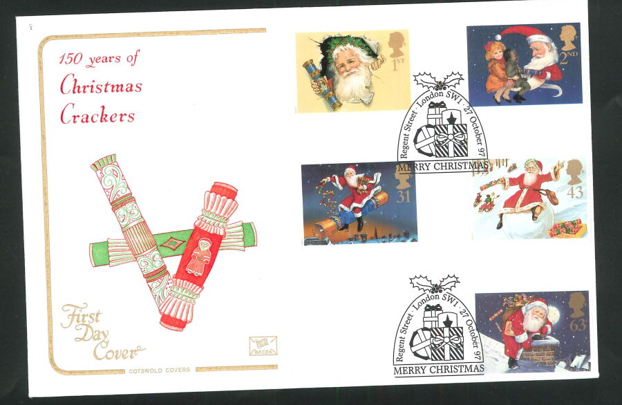 1997 Christmas Regent Street London Handstamp