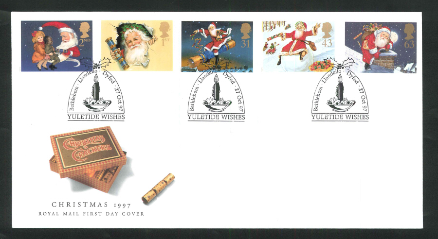 1997 Christmas Drury Lane London Handstamp - Click Image to Close