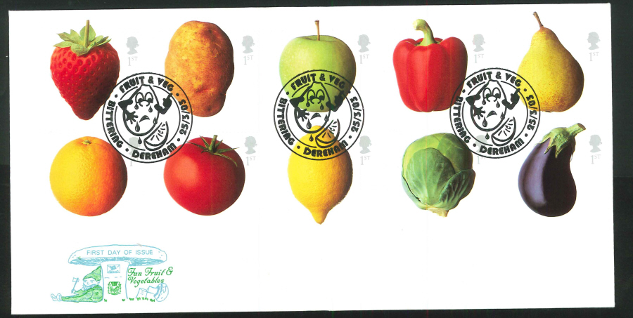 2003 Fruit & Veg F D C Bittering Handstamp - Click Image to Close