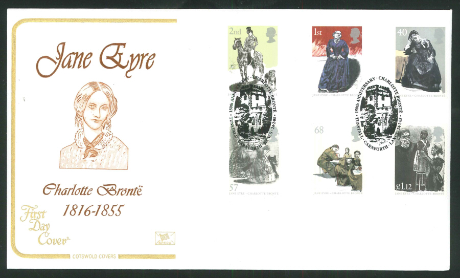 2005 Jane Eyre Set FDC Tunstall,Carnforth Handstamp - Click Image to Close